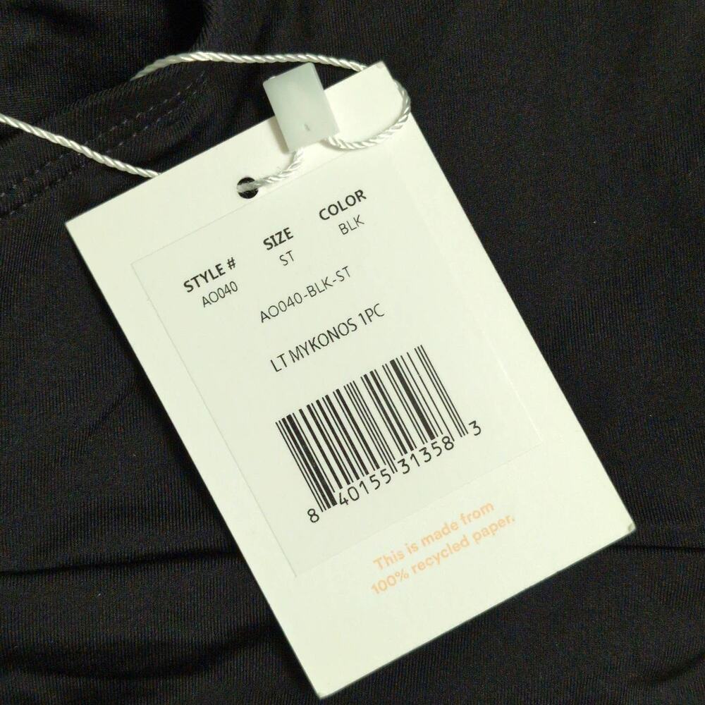 Andie The Mykonos LT One Piece Swimsuit Black Size ST Tall Long Torso New - Picture 11 of 11